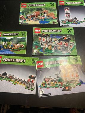 Lego Minecraft Instruction booklets
